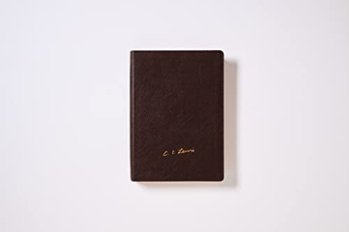 Reina Valera Revisada Biblia Reflexiones de C. S. Lewis, Leathersoft, Café, Interior a DOS Colores