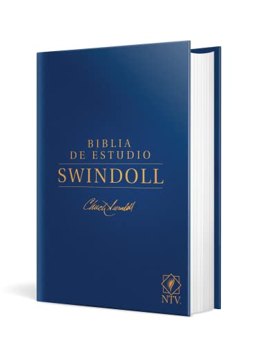 Biblia de Estudio Swindoll Ntv (Tapa Dura, Azul)