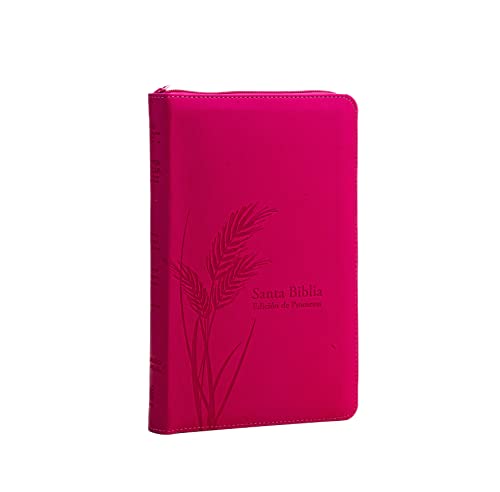 Santa Biblia de Promesas Reina Valera 1960 / Tamaño Manual / Letra Grande / Piel Especial Con Cierre / Fucsia // Spanish Promise Bible Rv60 / Handy ... Print / Leathersoft with Zipper / Fuchsia