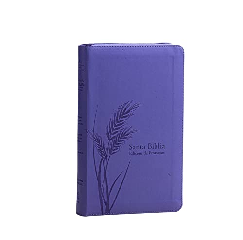 Santa Biblia de Promesas Reina Valera 1960 / Tamaño Manual / Letra Grande / Piel Especial Con Cierre / Lavanda // Spanish Promise Bible Rvr60 / Handy Size / Large Print / Leathersoft / Lavander
