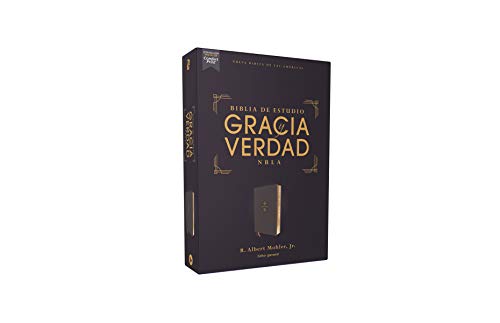 Nbla Biblia de Estudio Gracia y Verdad, Leathesoft, Azul Marino, Interior a dos Colores