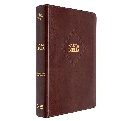 RVR 1960 Biblia letra gigante, café piel fabricada con índice (Edición 2023): Santa Biblia