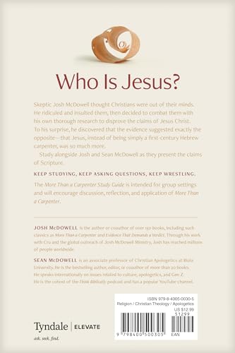 More Than a Carpenter Study Guide: Four Lessons on Who Jesus Is