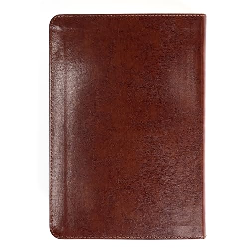 RVR 1960 Biblia letra gigante, café piel fabricada con índice (Edición 2023): Santa Biblia