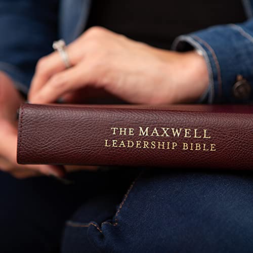 NIV, Maxwell Leadership Bible, 3rd Edition, Premium Bonded Leather, Burgundy, Comfort Print: Holy Bible, New International Version