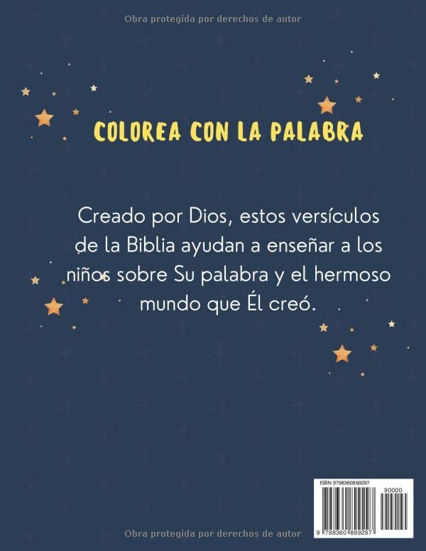 Libro de Colorear Versículos de la Biblia para Niños: 60 Páginas de Versículos e Imágenes para Crecer con Dios (Spanish Edition)