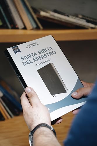 NBLA, Biblia del Ministro, Letra gigante, Leathersoft, Negra, Comfort Print