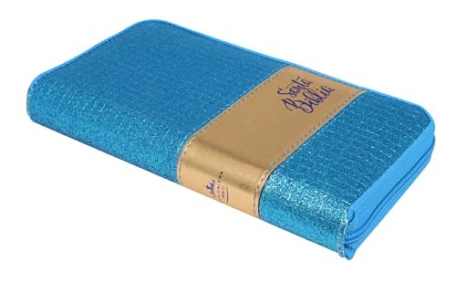 BIBLIA RVR035XZ MD AZUL CARTERA CON CIERRE