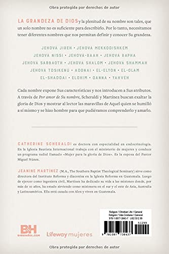 Por amor de Su nombre | For The Love of His Name: Un estudio bíblico de los nombres hebreos de Dios