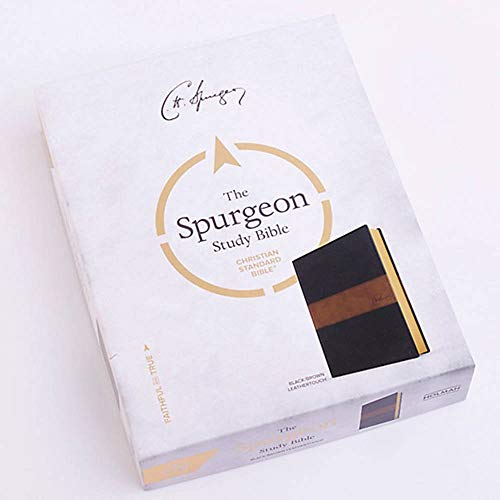 CSB Spurgeon Study Bible, Black/Brown Leathertouch(r): Study Notes, Quotes, Sermons Outlines, Easy-To-Read Font