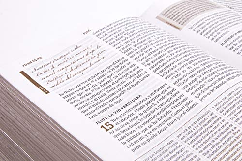 RVR 1960 Biblia de estudio Spurgeon, negro piel genuina