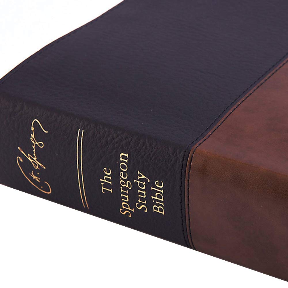 CSB Spurgeon Study Bible, Black/Brown Leathertouch(r): Study Notes, Quotes, Sermons Outlines, Easy-To-Read Font