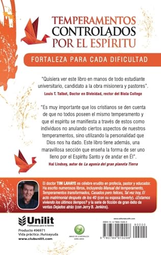 TEMPERAMENTOS CONTROLADOS POR EL ESPIRITU: Fortaleza Para Cada Dificultad