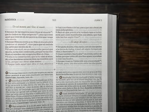 RVR, Biblia de Estudio Patrística, Tapa dura, Interior a dos colores, con Índice, Palabras de Jesús en Rojo, Comfort Print: La Sabiduría del Cristianismo Antiguo, siglos I al VI