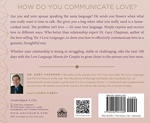 Love Language Minute for Couples: 100 Days to a Closer Relationship