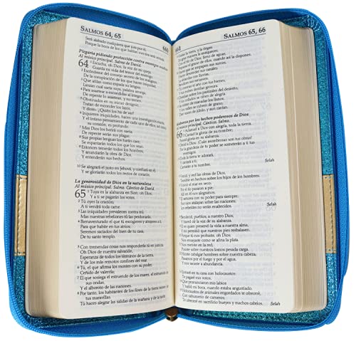 BIBLIA RVR035XZ MD AZUL CARTERA CON CIERRE