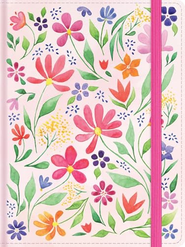 RVR 1960 Biblia de apuntes tamaño personal, floreada, tela impresa / RVR 1960 Personal size Note taking Bible Floral, cloth over boards