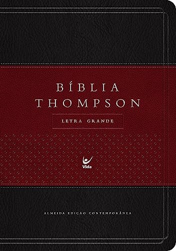 biblia de estudo thompson grande luxo vinho e preta indice