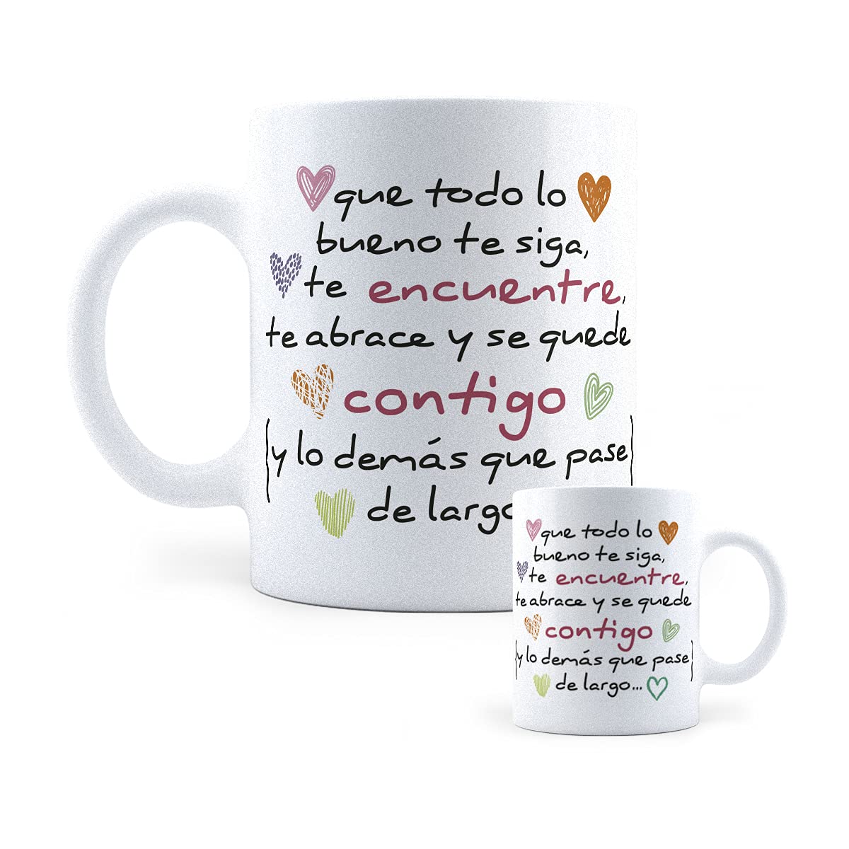 ▶ Taza Que Todo Lo Bueno Se Quede | Taza de Cerámica | 11 Onzas | 325 mL | Un Detalle Original para Todo Momento | Ideal Para Casa u Oficina