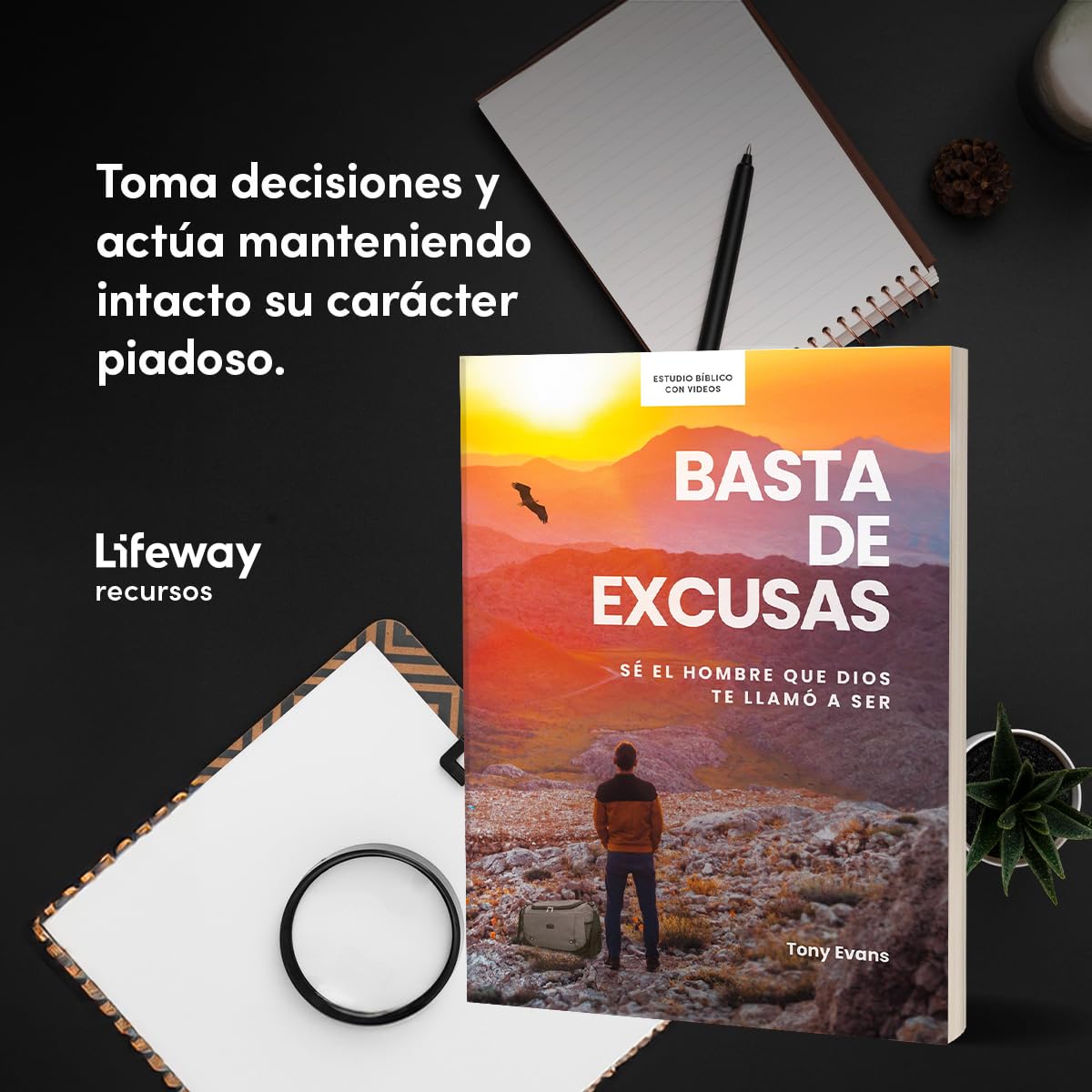 Basta de excusas - Estudio bíblico con videos / No More Excuses - Bible Study (Spanish Edition): Sé el hombre que Dios te llamó a ser