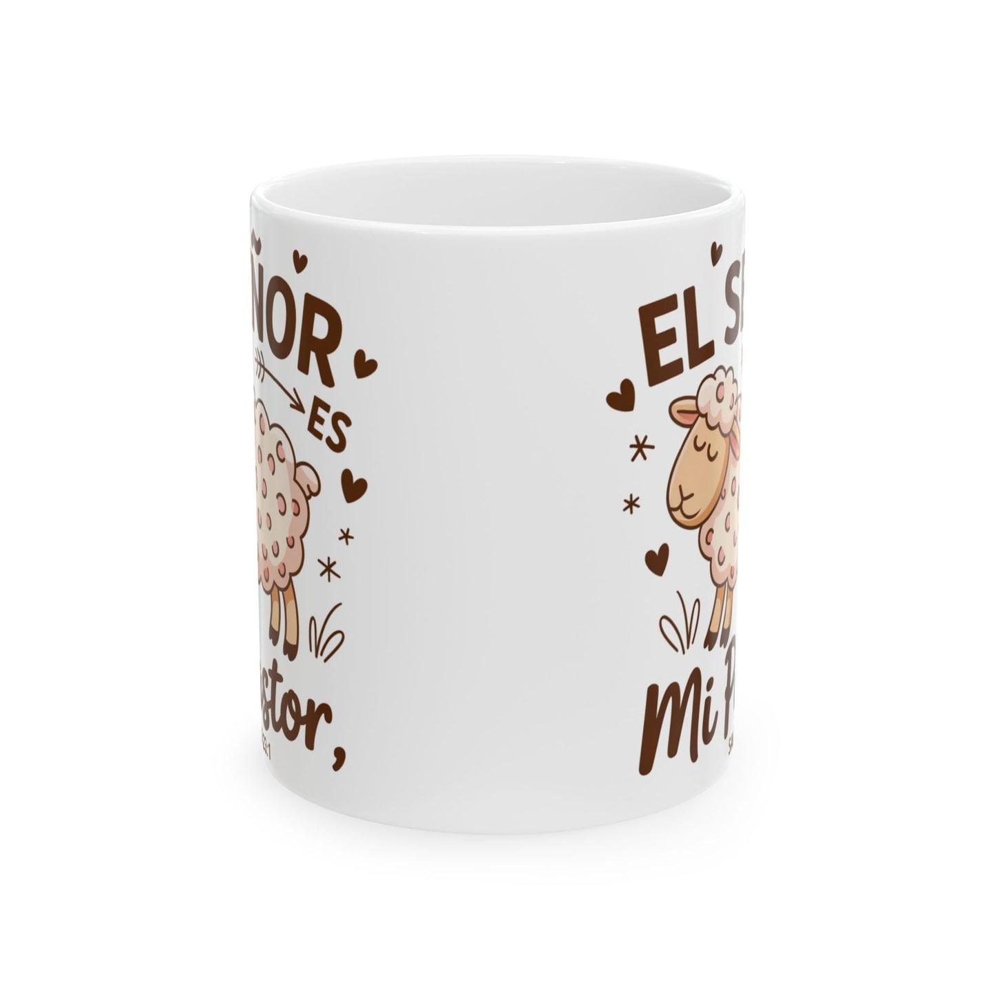 ▶ Taza Cerámica 11 oz El Señor Es Mi Pastor Salmo 23:1 Taza Cristiana Religiosa Inspiradora Regalo Espiritual con Versículo Bíblico para Creyentes Católicos Evangélicos Café Devocional Fe Dios Jesús