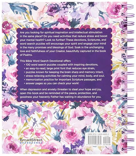 Bible Word Search Devotional: 100 Days of Worship from the Book of Psalms