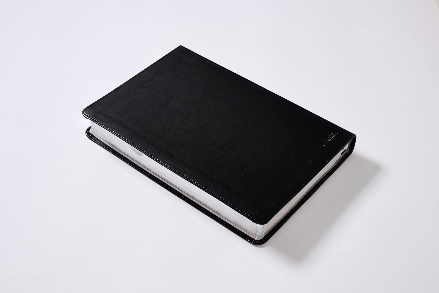 NBLA, Biblia del Ministro, Letra gigante, Leathersoft, Negra, Comfort Print