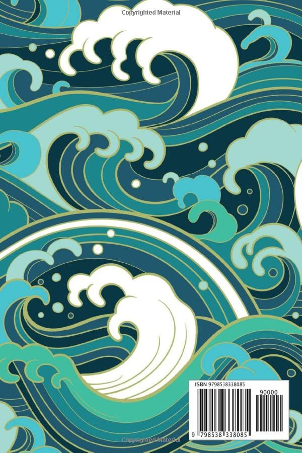 Bible Study Journal: Bible Study Journal Sea Waves Cover, SOAP Sermon Notes Journal | Design by Bodo Sander | 120 Pages, Size 6" x 9"