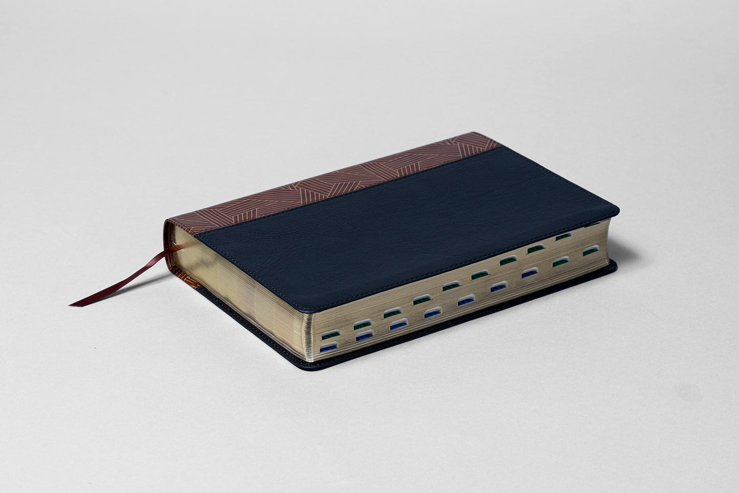 Reina Valera 1960 Biblia de Estudio Arcoiris, tostado/negro símil piel con índice | RVR 1960 Rainbow Study Bible, Tan/black LeatherTouch, Indexed