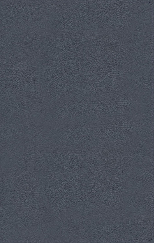 NBLA Biblia de Estudio MacArthur, Piel Genuina, Azul Pizarra, Interior a dos colores