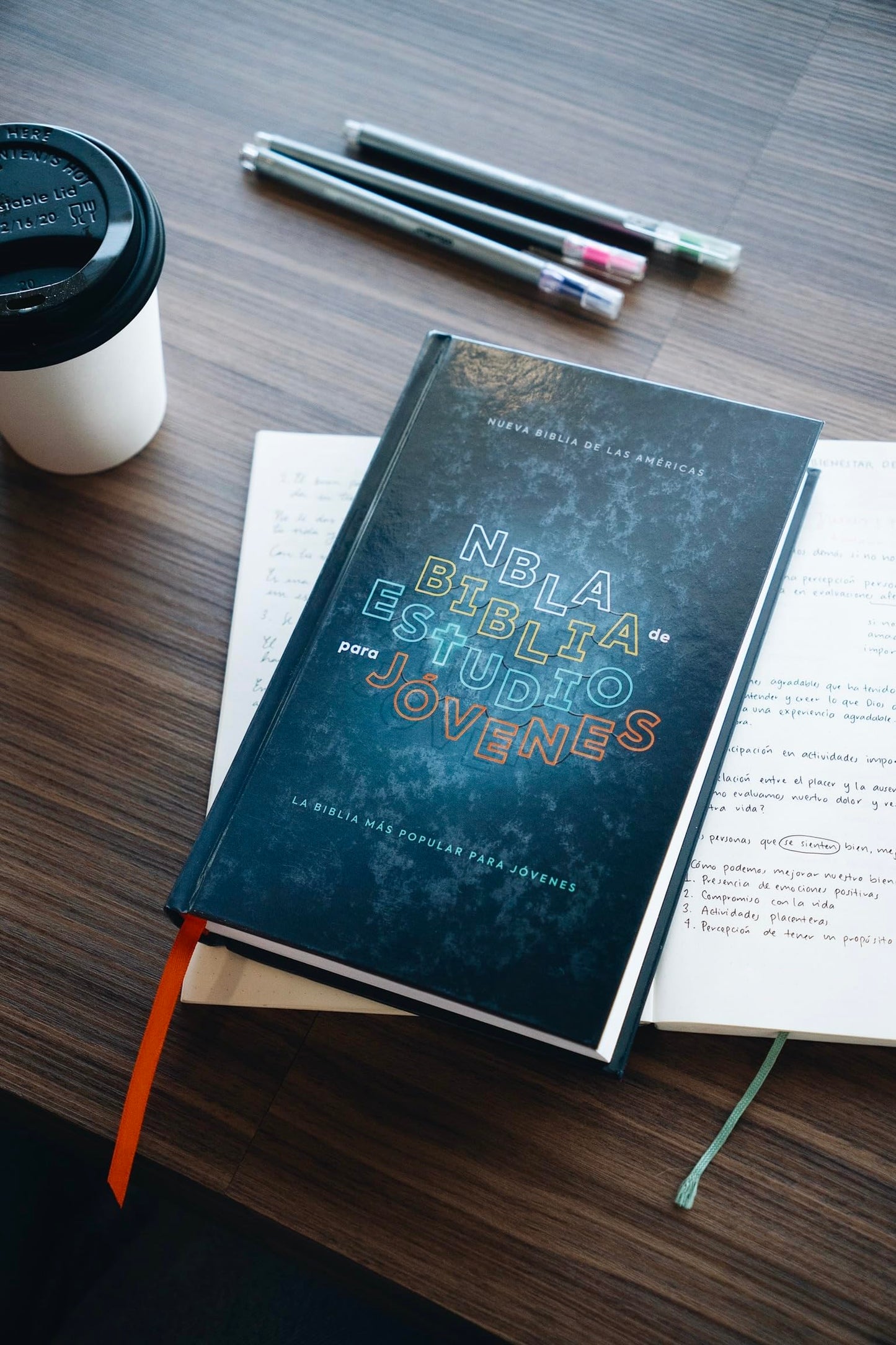 NBLA, Biblia de Estudio para Jóvenes, Tapa dura, Azul, Comfort Print