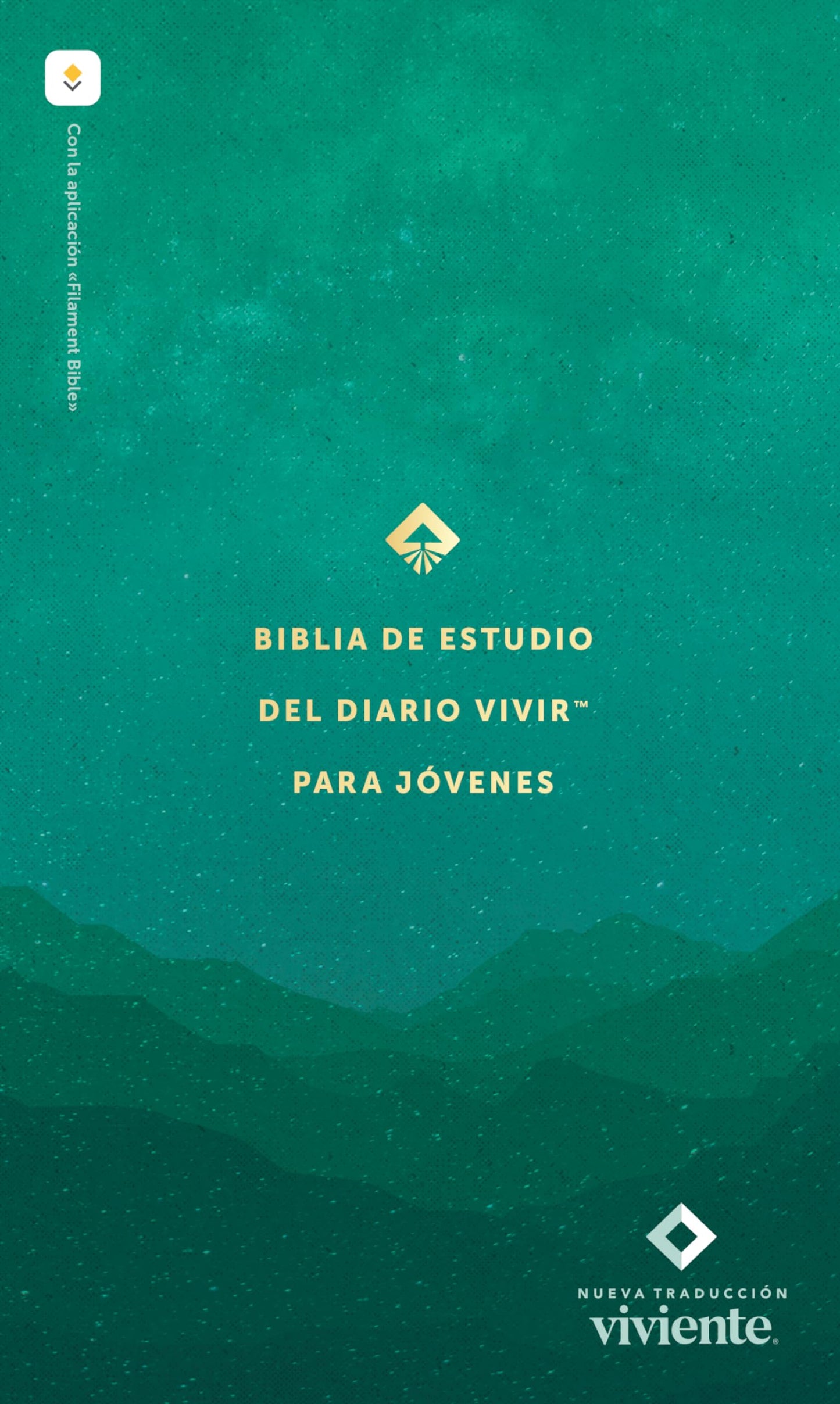 Biblia de Estudio del Diario Vivir Para Jóvenes Ntv Con Filament (Tapa Dura, Verde, Letra Roja)