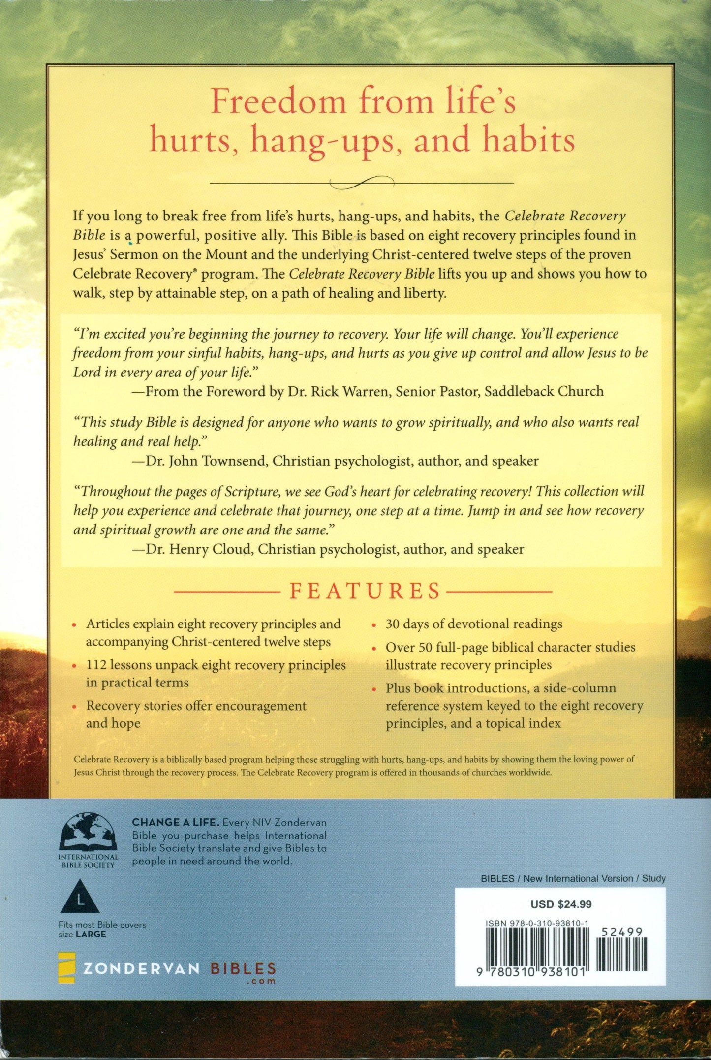 ▶ Celebrate Recovery Bible: New International Version