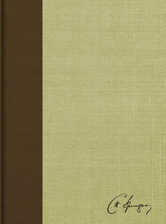 RVR 1960 Biblia de estudio Spurgeon, marrón claro, tela
