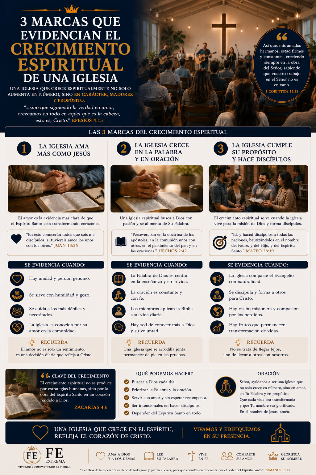 3 Marcas Que Evidencian El Crecimiento Espiritual De Una Iglesia