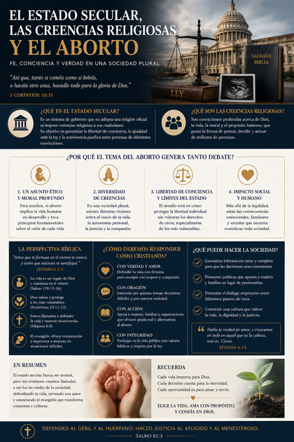 📔 El estado secular, las creencias religiosas y el aborto