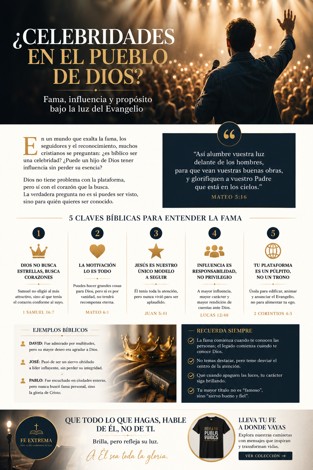 ¿Celebridades en el pueblo de Dios?