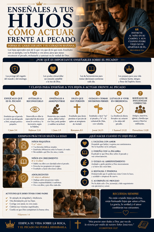 Enseñales a Tus Hijos Como Actuar Frente Al Pecado
