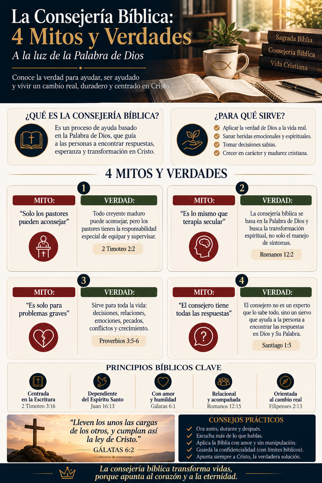 La consejería bíblica: 4 mitos y verdades