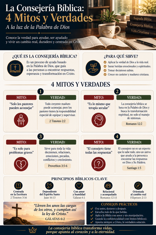La consejería bíblica: 4 mitos y verdades