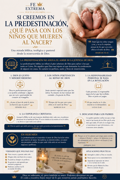 📔Si creemos en la predestinación, ¿qué pasa con los niños que mueren al nacer?