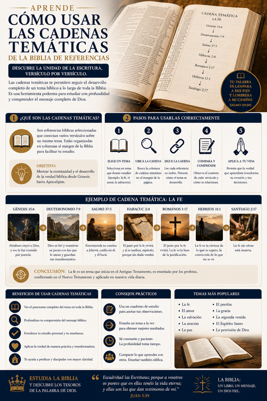 Aprende Cómo Usar Las Cadenas Temáticas De La Biblia De Referencias VIDEO