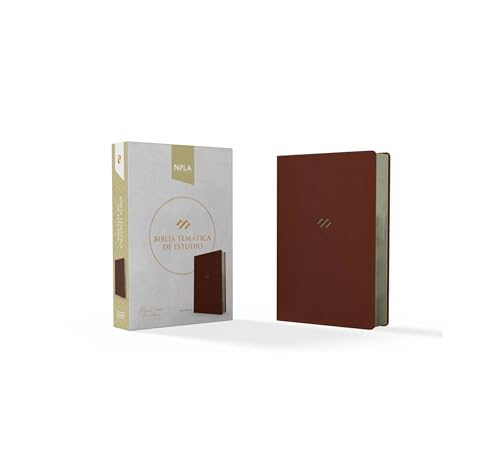 NBLA Biblia temática de estudio, café símil piel / NBLA Thematic Study Bible, Brown LeatherTouch