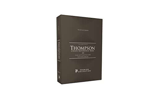 KJV, Thompson Chain-Reference Bible, Premium Goatskin Leather, Black, Premier Collection, Art Gilded Edges, Black Letter, Comfort Print