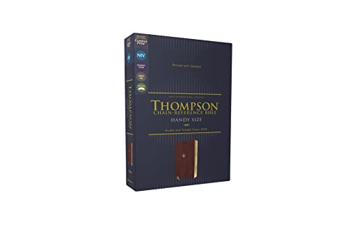 NIV, Thompson Chain-Reference Bible, Handy Size, Leathersoft, Burgundy, Red Letter, Comfort Print