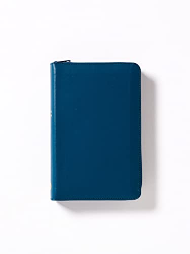 Nbla Santa Biblia Ultrafina, Tamaño Compacto, Piel Fabricada, Azul, con Cierre, (Edición Letra Roja)