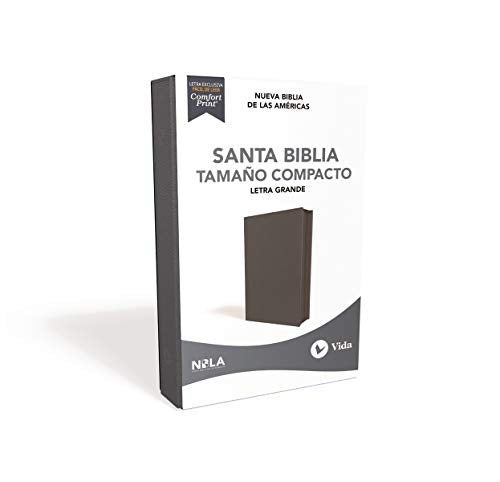 Nbla Santa Biblia Ultrafina, Tamaño Compacto, Piel Fabricada, Azul, con Cierre, (Edición Letra Roja)