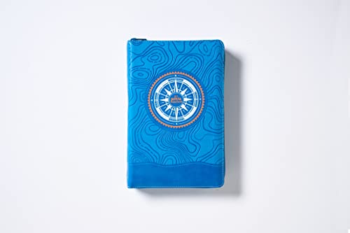 Nbla Biblia Aventura, Leathersoft, Azul, Interior a Color, Con Cierre