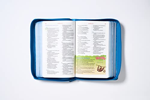 Nbla Biblia Aventura, Leathersoft, Azul, Interior a Color, Con Cierre