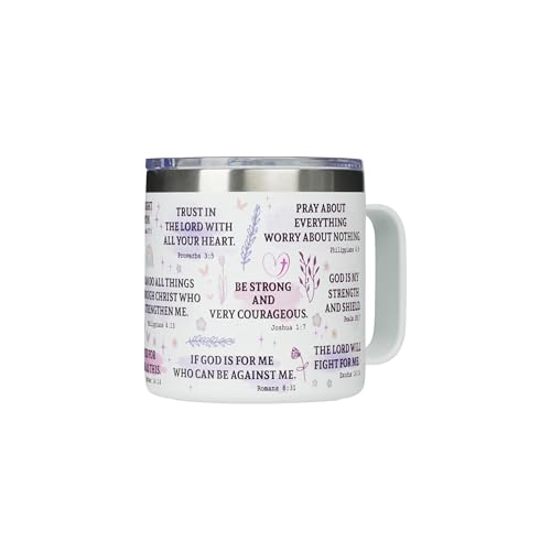 ▶ Vaso con texto en inglés "I Am A Child Of God", taza cristiana de viaje con versículo bíblico, regalo inspirador de cumpleaños, bautismo o fe católica para mujeres.